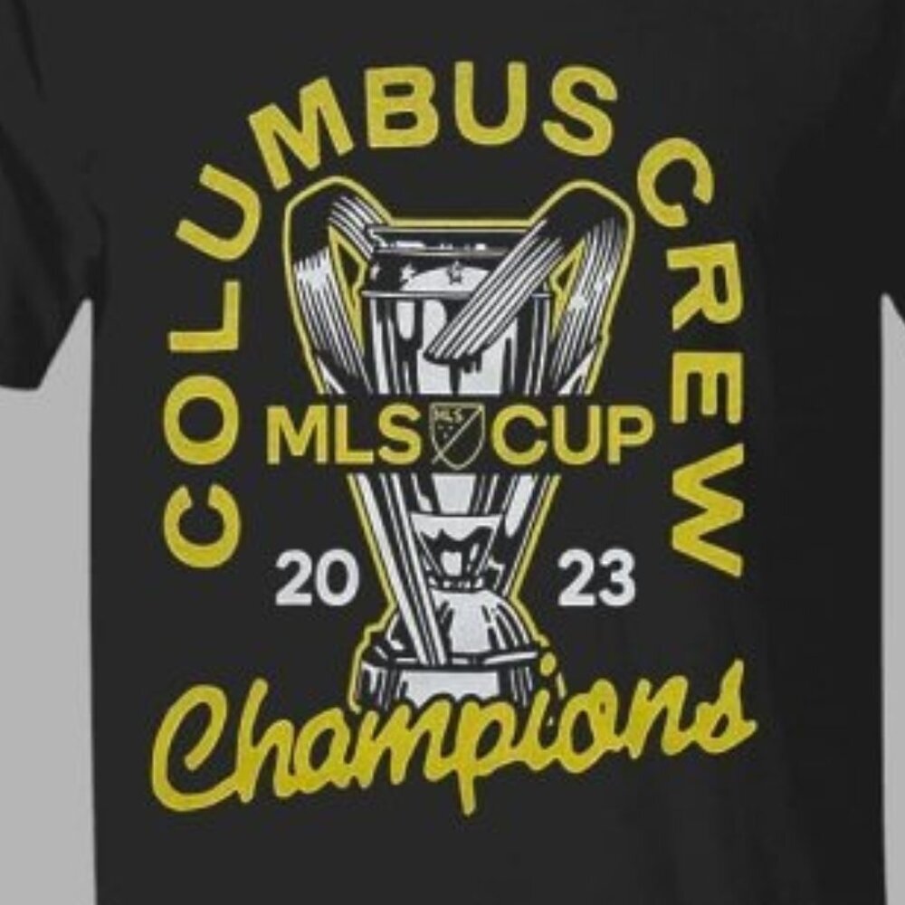 Columbus Crew MLS Cup Champions 2023 Graphic T-Shirt Soccer Fan Gift Casual Tee - Picture 2 of 5